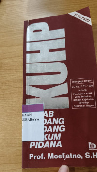 KUHP: Kitab Undang-undang Hukum Pidana